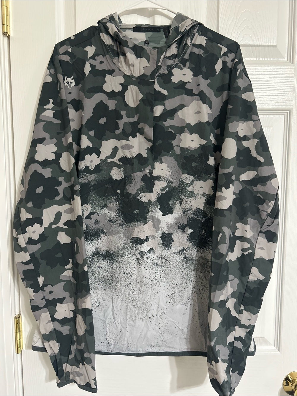Greyson Clothiers Lightweight Camo Ombré Performance Jacket Windbreaker Sz XL